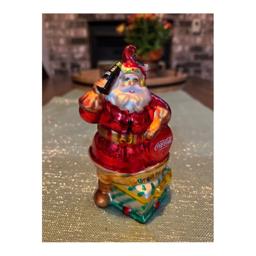 Vintage Coca Cola Santa Claus Ornament 2002 Edition Christmas Gift for Thirst